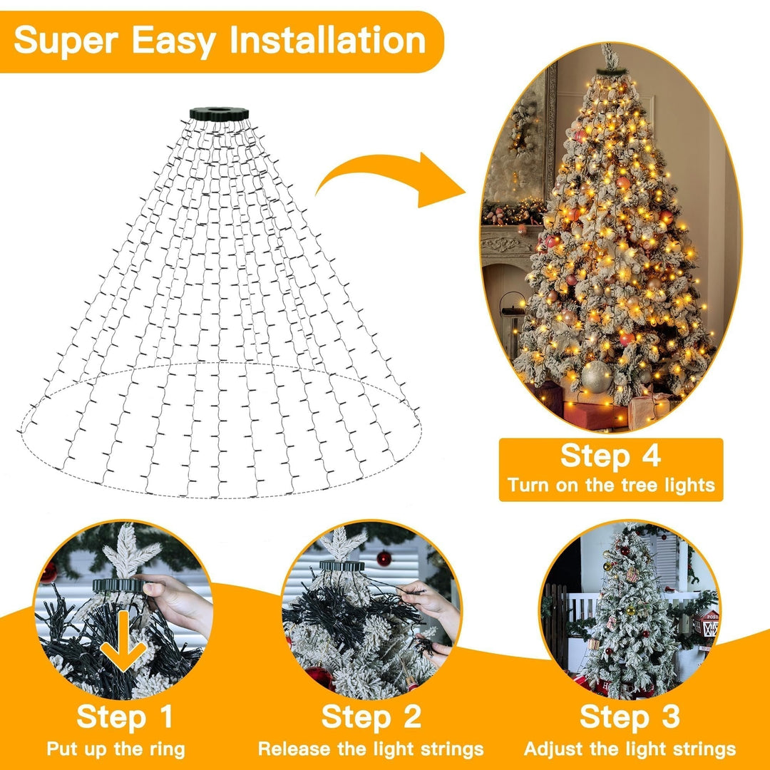 Kaerra - クリスマスツリーの滝のライトリング