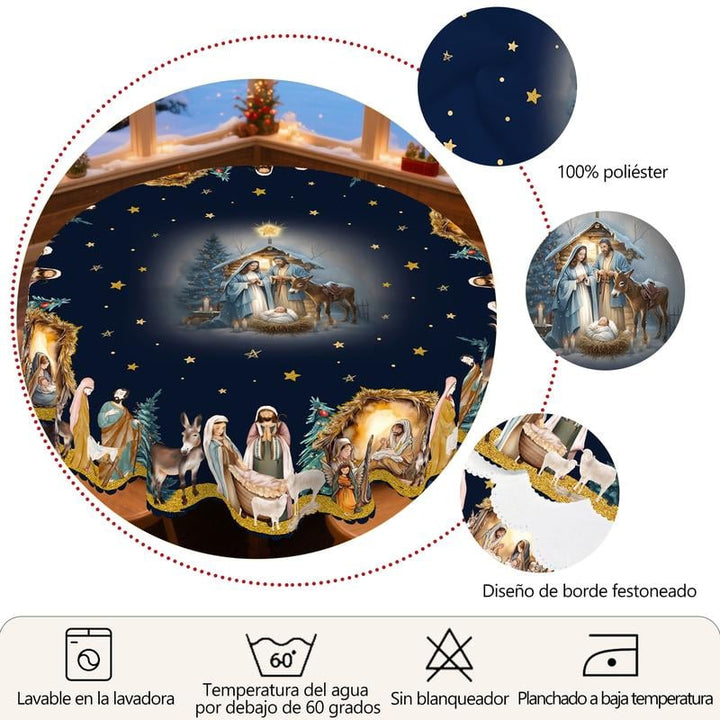 Isanisse - クリスマス装飾テーブルクロス