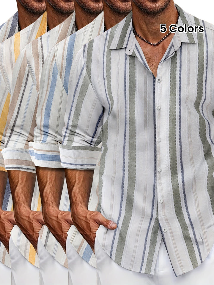 Alarven - スタイリッシュカジュアルシャツ