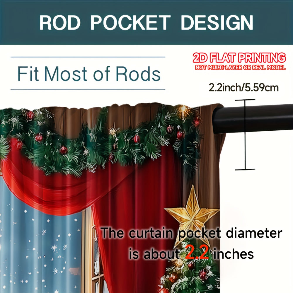 Aurielyn - クリスマス装飾カーテン