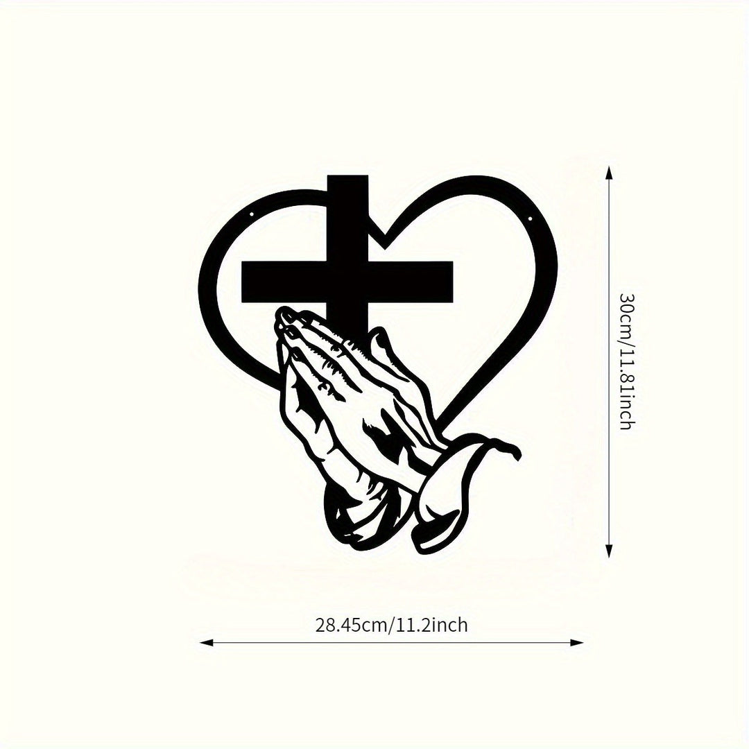 Clariel - 聖書の十字架メタルウォールアート