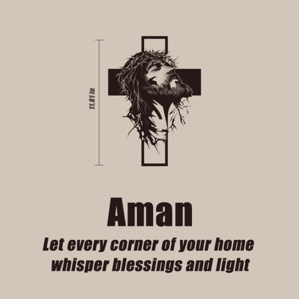 Cyras - イエスの十字架 メタルウォールアート