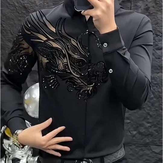 Hendrix - エレガントカジュアルシャツ