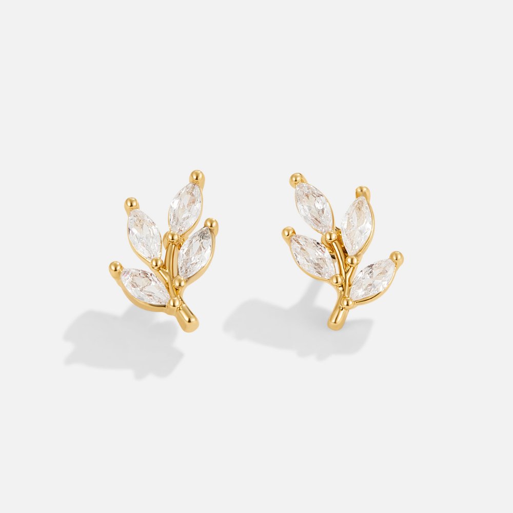 クリスタルリーフ ピアス