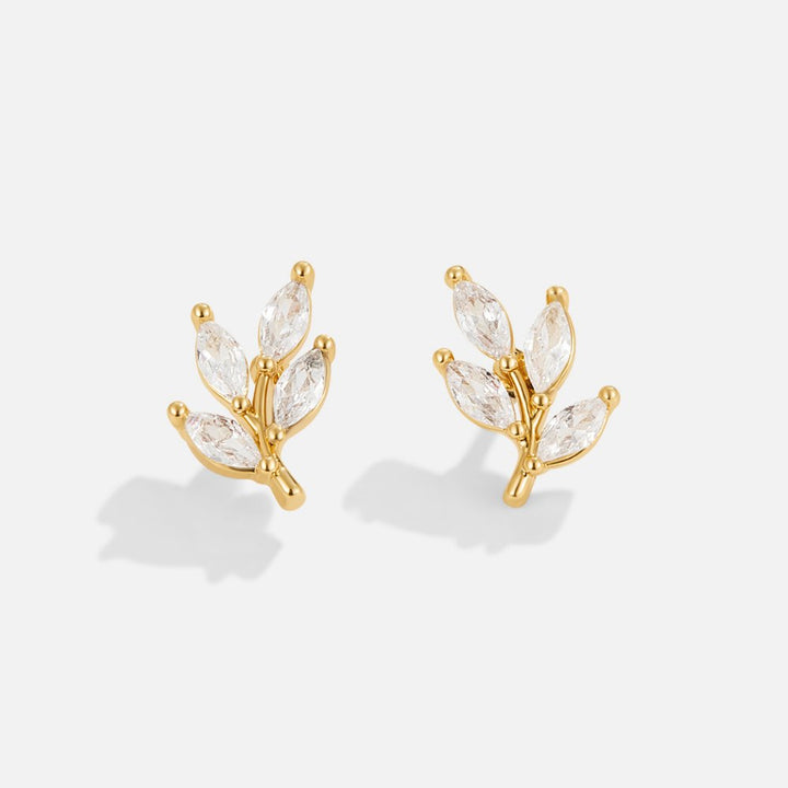 クリスタルリーフ ピアス