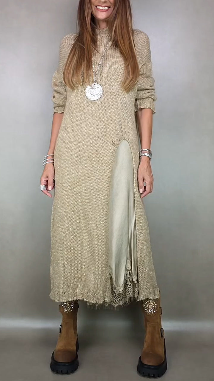 Anarise - エレガントカジュアルマキシドレス