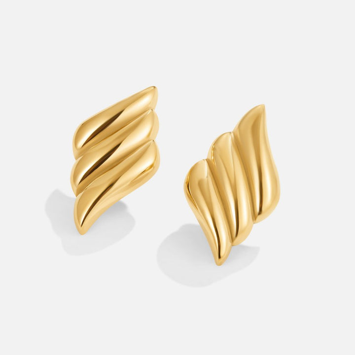 ルネ チャンキー ゴールド ピアス