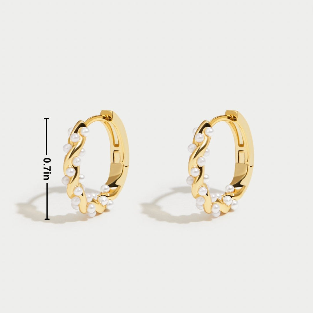 ヴェール パールフープピアス